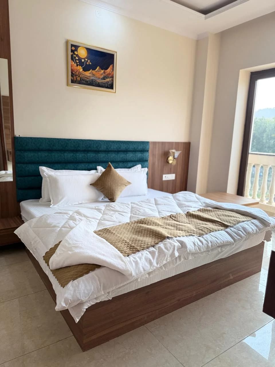 Luxury suite bedroom at The Castle View